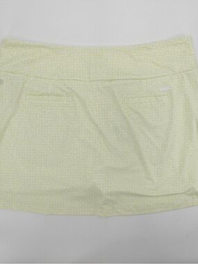 Adidas Women's Ultimate365 Print Golf Skort in white and green sz XL